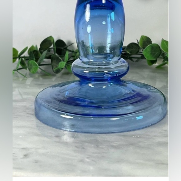 EUC rare vintage  cobalt blue cake stand - Picture 3 of 3